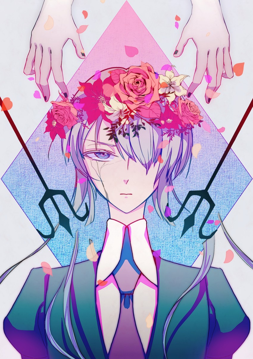 cairngorm and ghost quartz (houseki no kuni) drawn by ryow_(740531380)