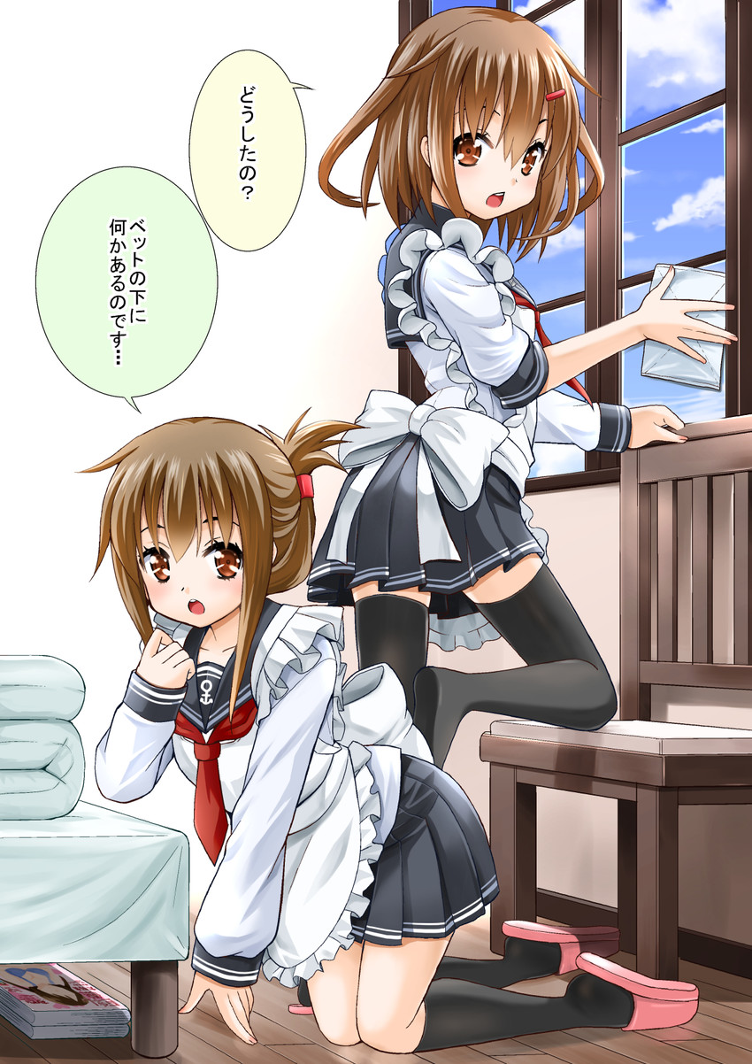 inazuma and ikazuchi (kantai collection) drawn by fujishima_shinnosuke