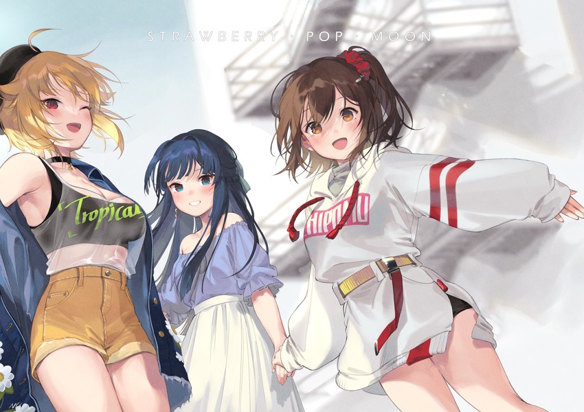 ibuki tsubasa, mogami shizuka, and kasuga mirai (idolmaster and 2 more) drawn by nys