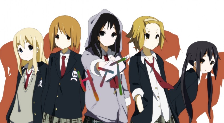 akiyama mio, nakano azusa, hirasawa yui, tainaka ritsu, and kotobuki tsumugi (k-on!) drawn by ogipote