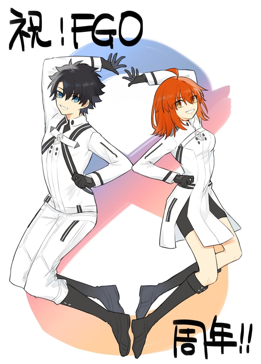 fujimaru ritsuka (fate and 1 more) drawn by yukihara_sbgd