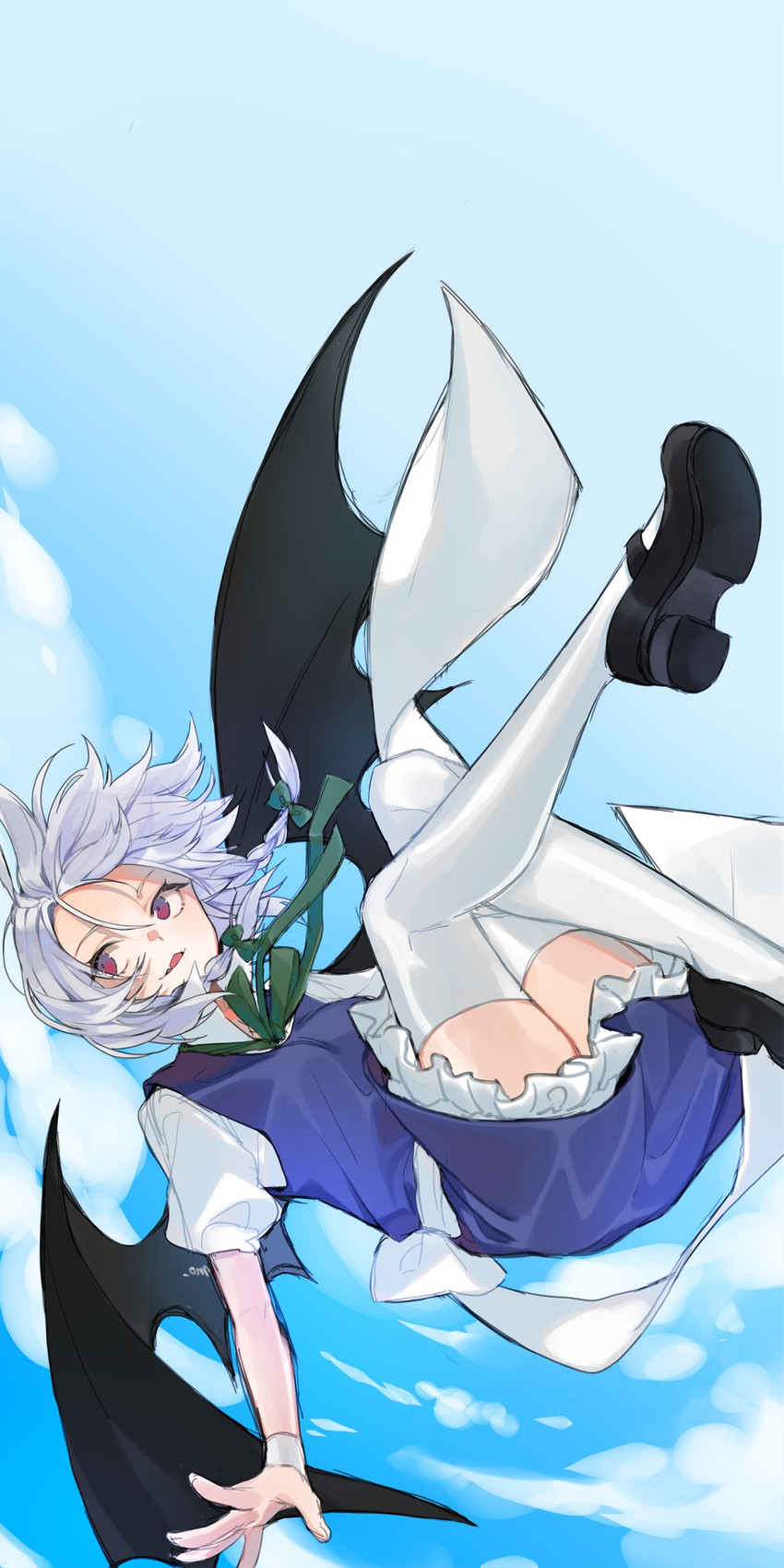 remilia scarlet and izayoi sakuya (touhou) drawn by makita_(vector1525)