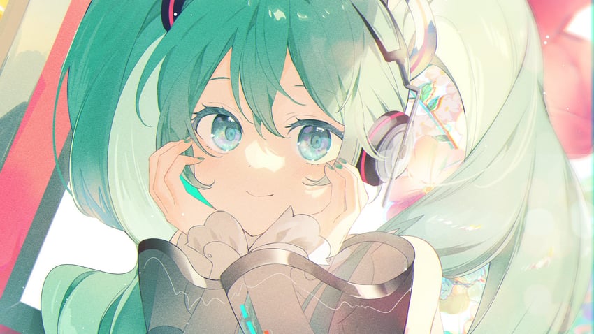 hatsune miku (vocaloid and 1 more) drawn by omutatsu