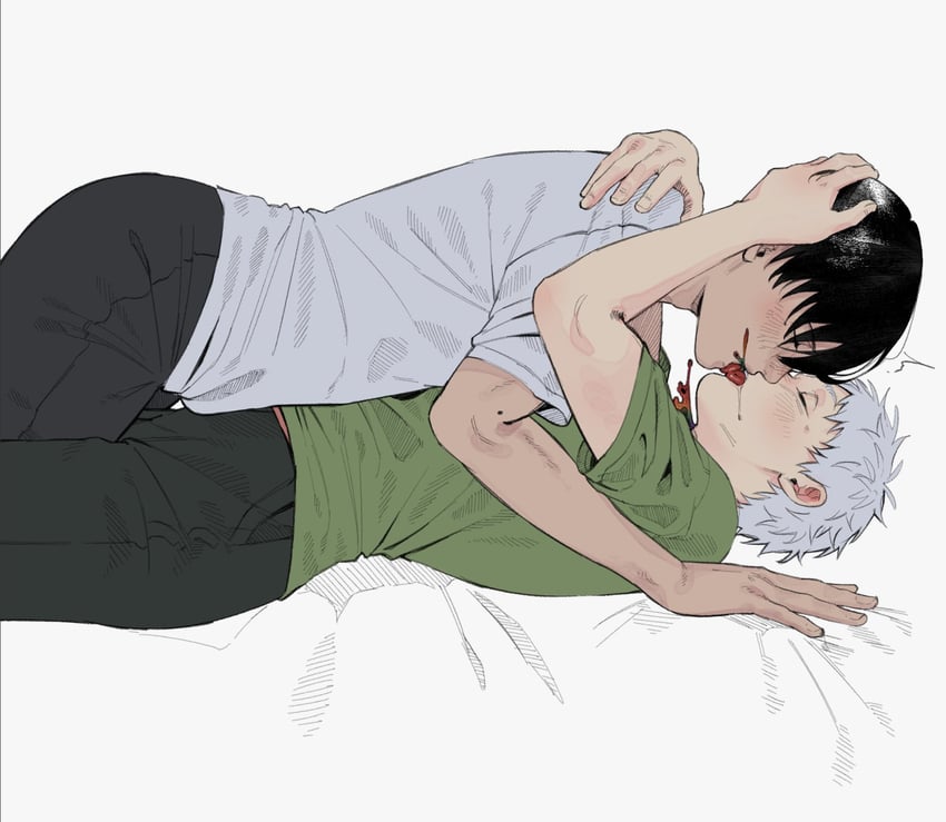 indou hikaru and tsujinaka yoshiki (hikaru ga shinda natsu) drawn by k1tr_jun