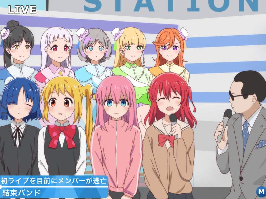 gotoh hitori, kita ikuyo, ijichi nijika, yamada ryo, shibuya kanon, and 5 more (love live! and 4 more) drawn by poa_mellhen