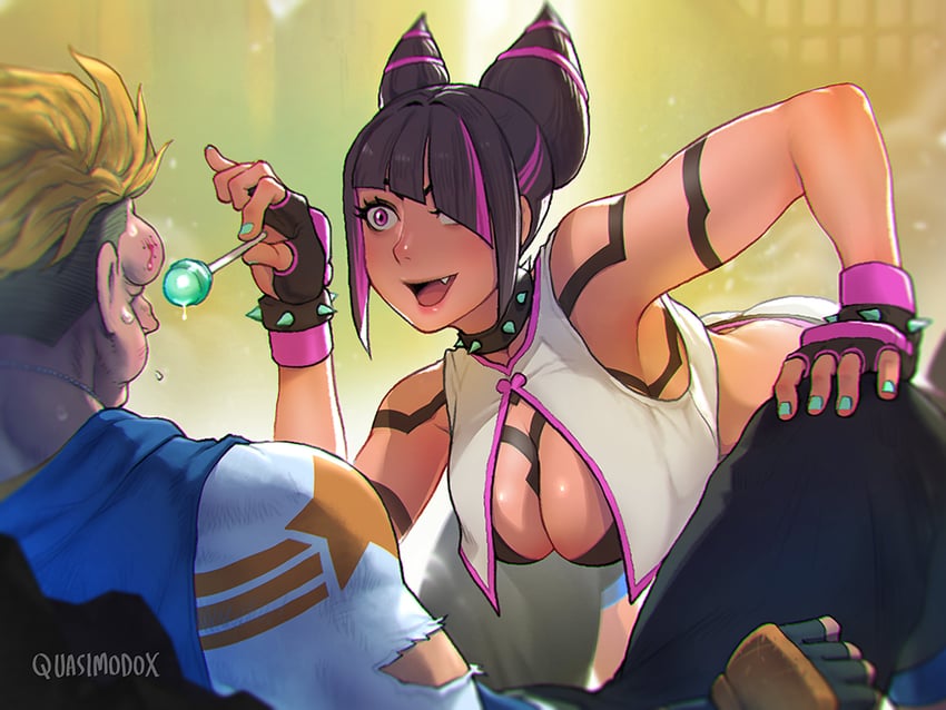 han juri and luke sullivan (street fighter and 1 more) drawn by quasimodox