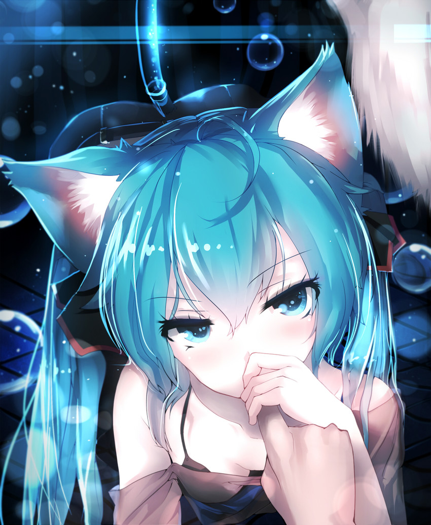 hatsune miku (vocaloid) drawn by qys3