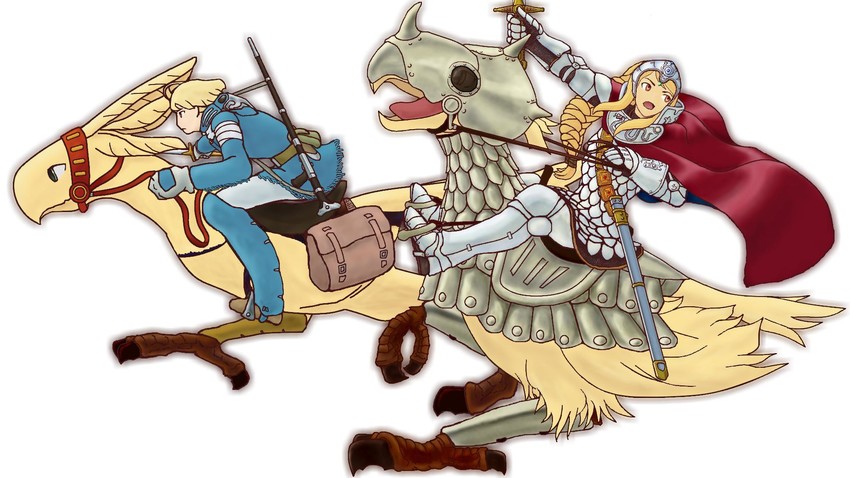 agrias oaks, nausicaa, ramza beoulve, and kushana (final fantasy and 2 more) drawn by ren_hana