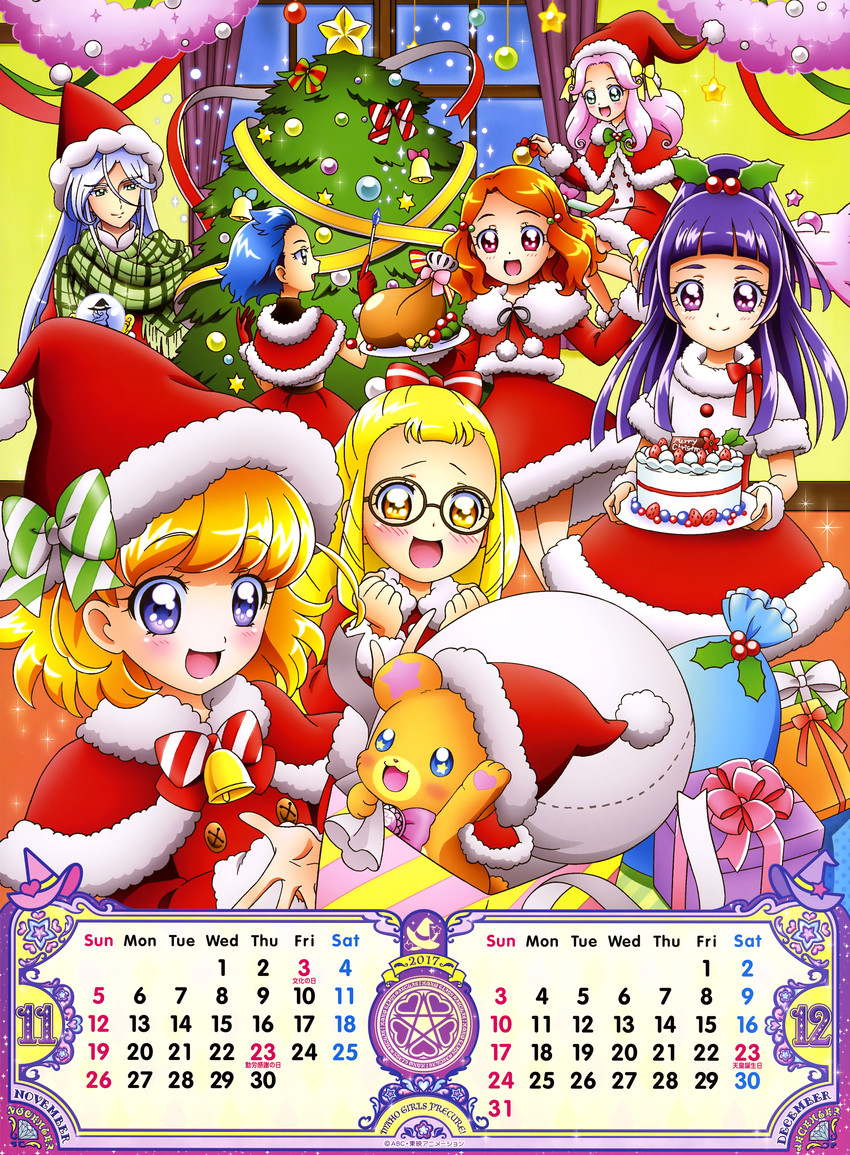 asahina mirai, izayoi liko, hanami kotoha, mofurun, kei, and 3 more (precure and 1 more)