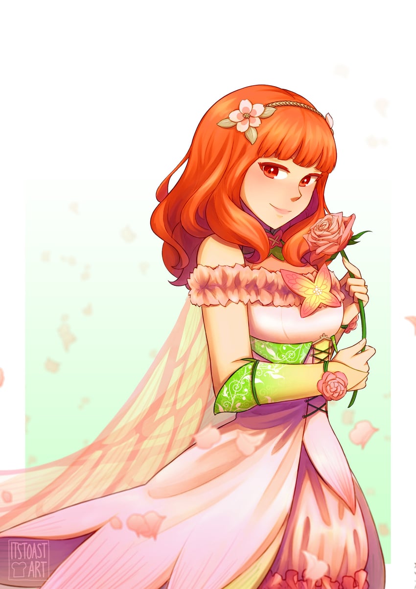 celica (fire emblem and 2 more) drawn by toast_(oreocorio)