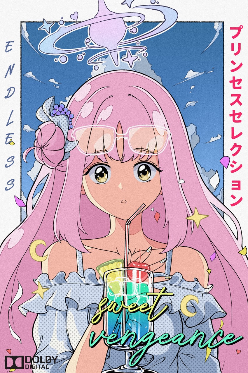 mika (blue archive and 1 more) drawn by hrna