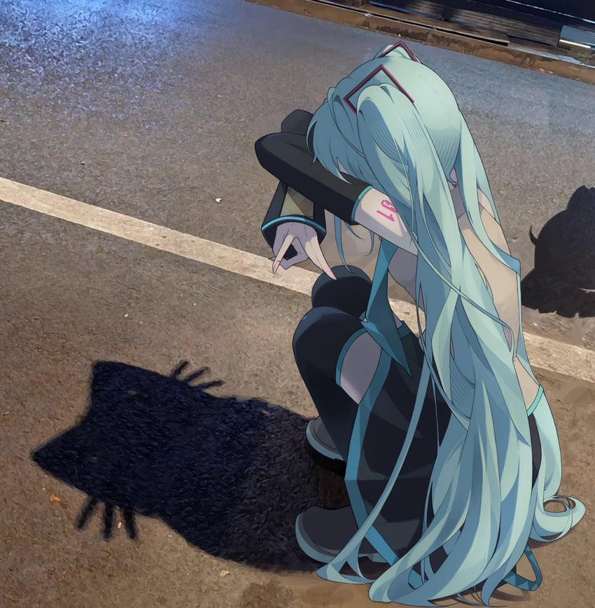 hatsune miku and kasane teto (vocaloid and 1 more) drawn by dongam_salad