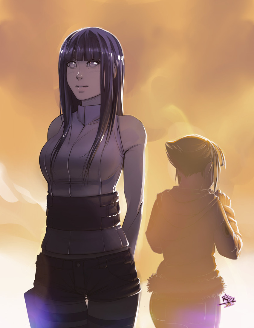 hyuuga hinata (naruto and 1 more) drawn by vashperado