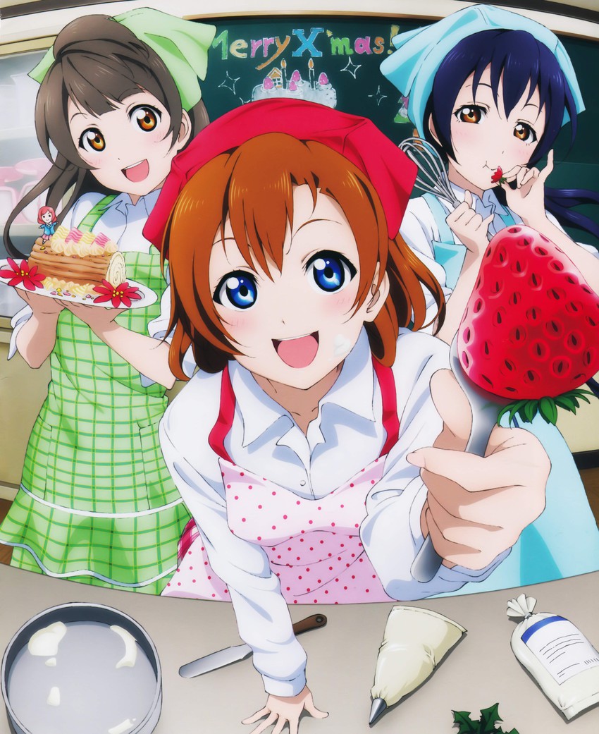 nishikino maki, sonoda umi, minami kotori, and kosaka honoka (love live! and 1 more) drawn by murota_yuuhei
