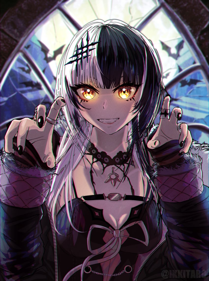 shiori novella (hololive and 1 more) drawn by ikkitaro