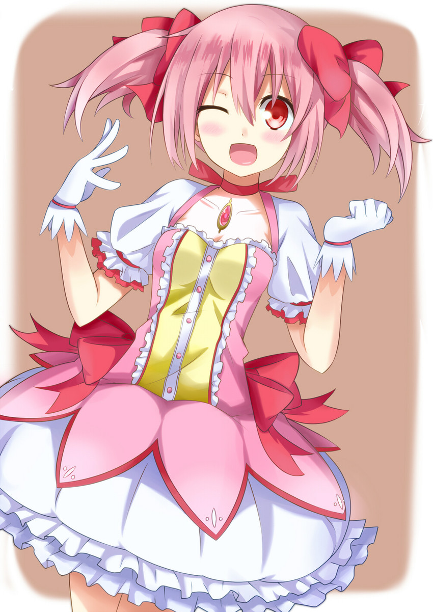 kaname madoka (mahou shoujo madoka magica) drawn by komori_kuzuyu