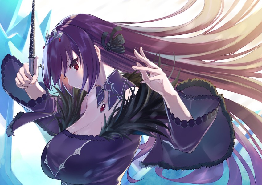 scathach and scathach skadi (fate and 1 more) drawn by takubon