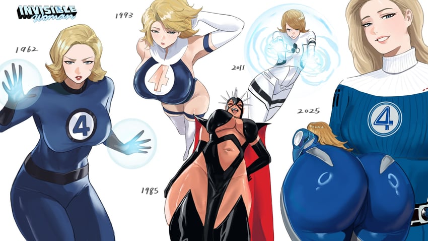sue storm and malice (marvel and 2 more) drawn by mugi_(mugit49)