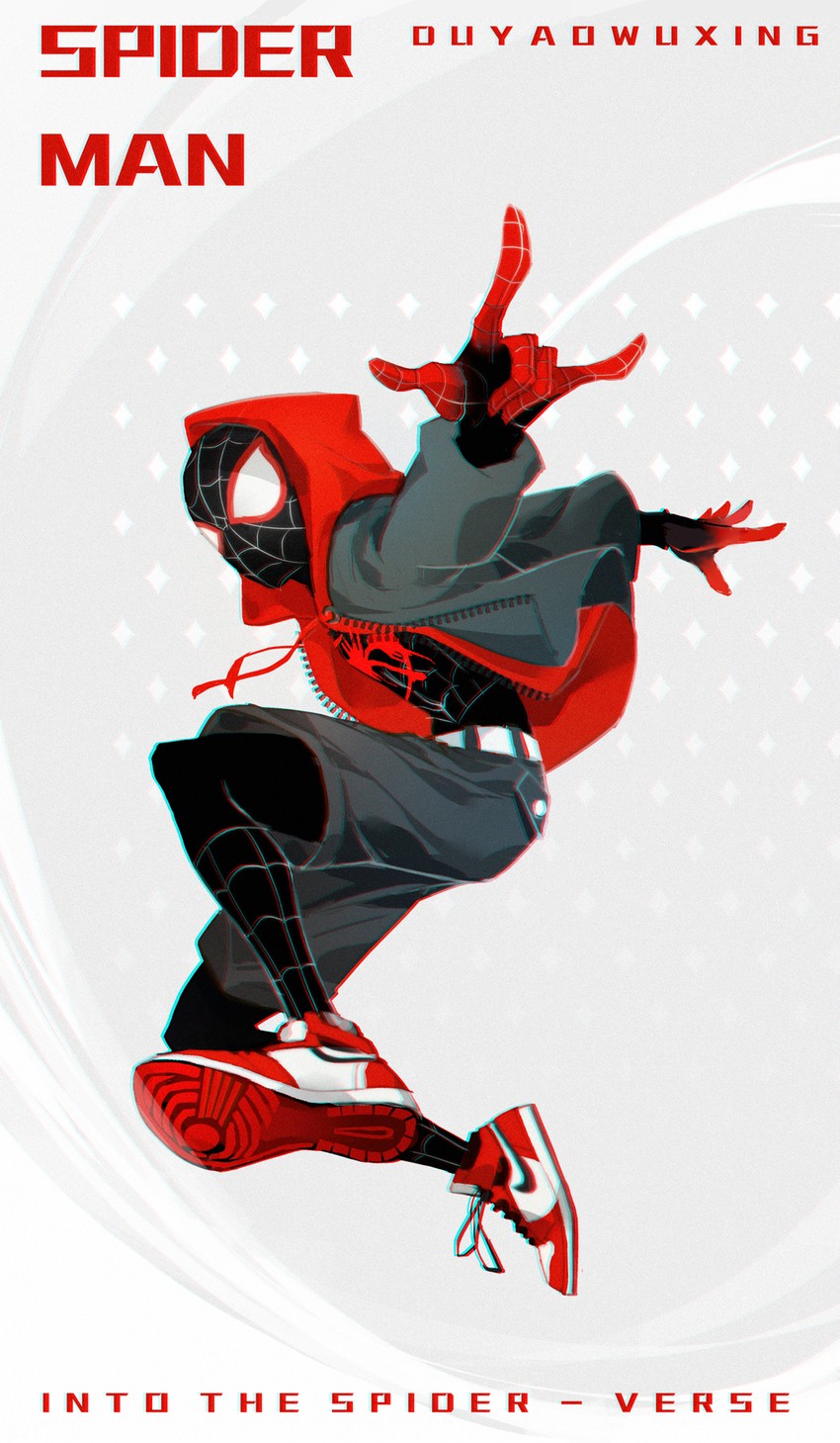 miles morales and spider-man (marvel and 3 more) drawn by dywx_poison
