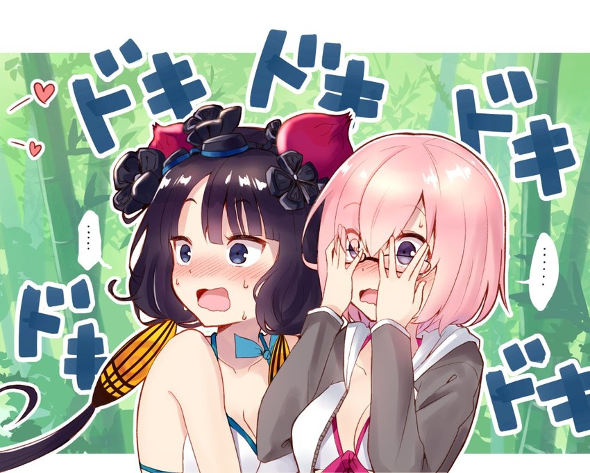mash kyrielight and katsushika hokusai (fate and 1 more) drawn by itsumi_mita