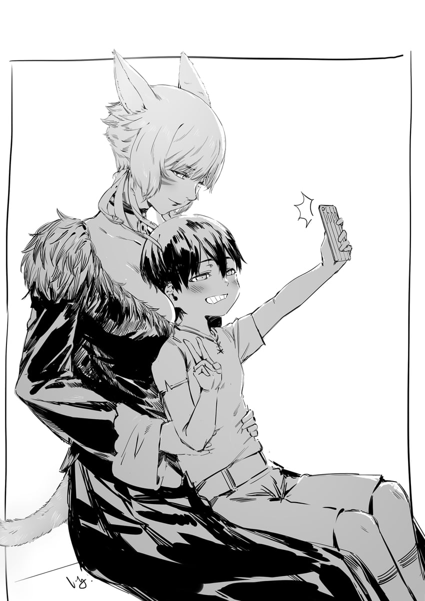 y'shtola rhul (final fantasy and 1 more) drawn by club3