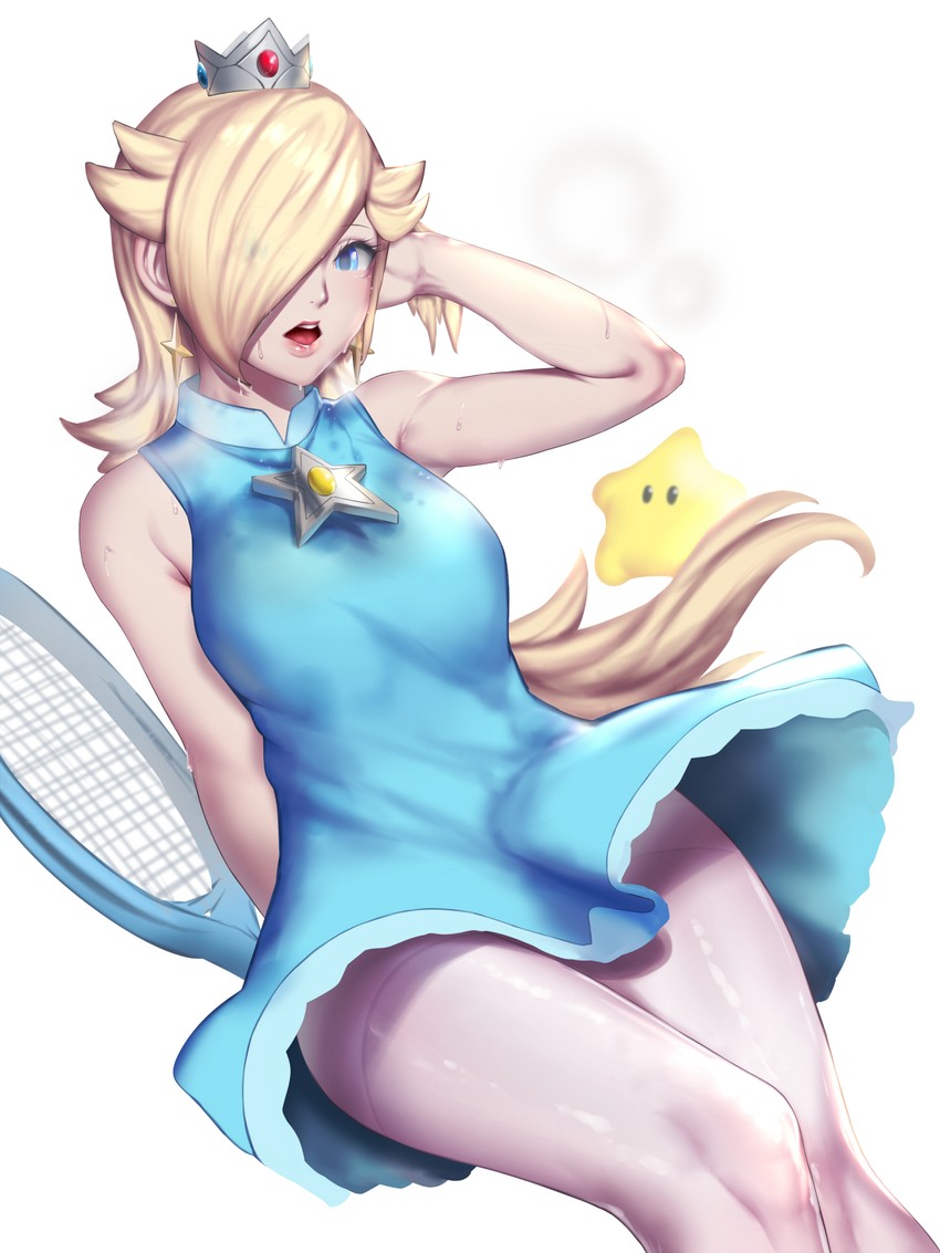 rosalina and luma (mario and 3 more) drawn by kumiko_shiba