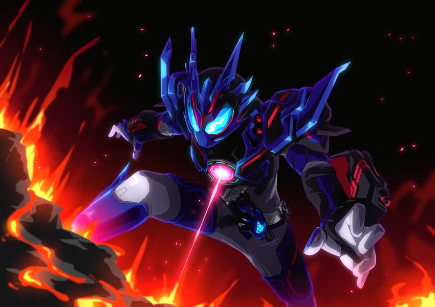 kamen rider vulcan (kamen rider and 1 more) drawn by otokamu