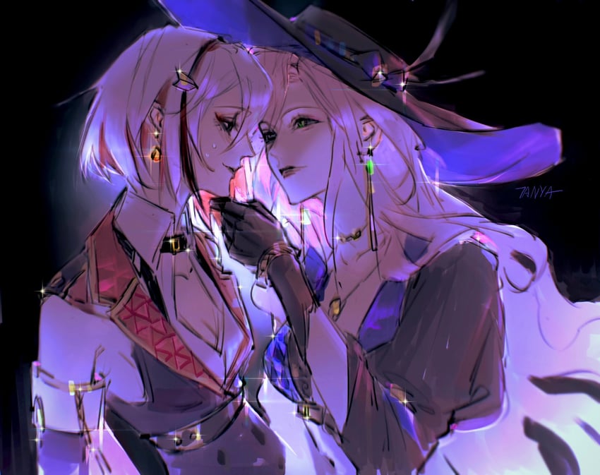 topaz and jade (honkai and 1 more) drawn by tanyaf2022