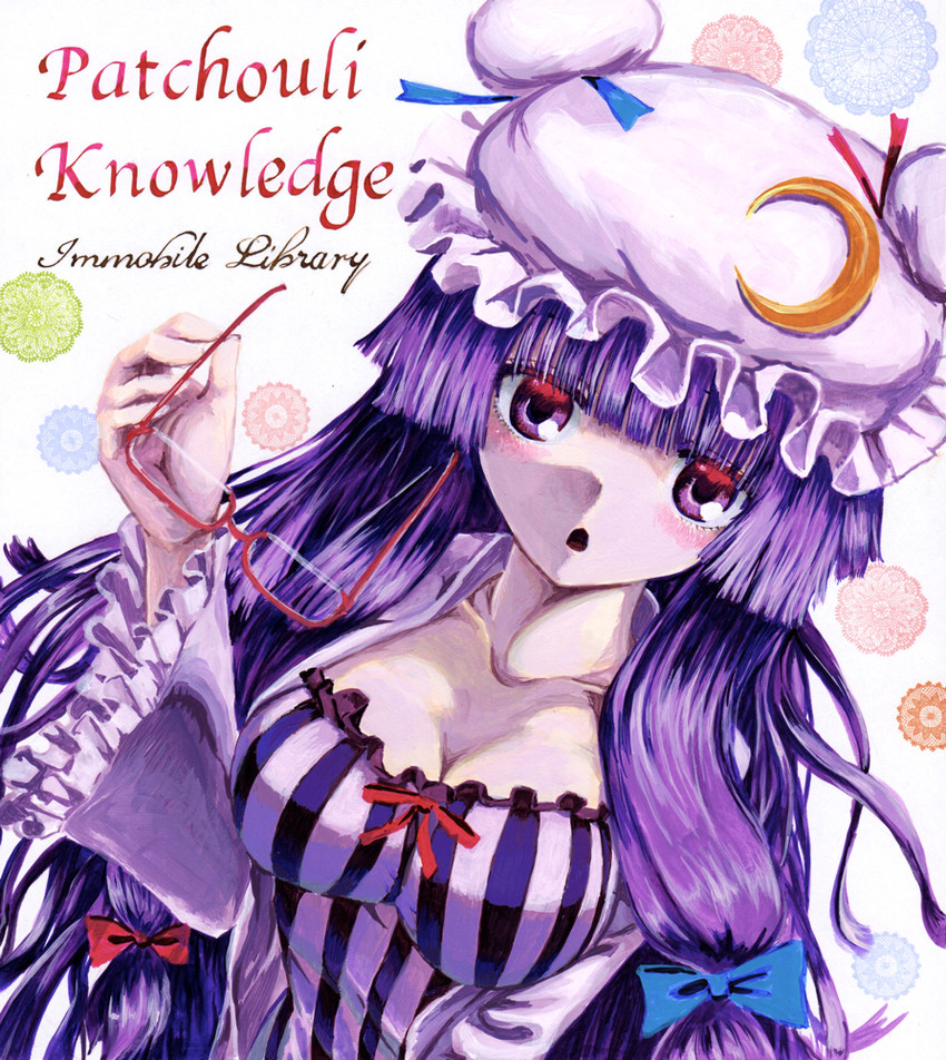 patchouli knowledge (touhou) drawn by kabaji