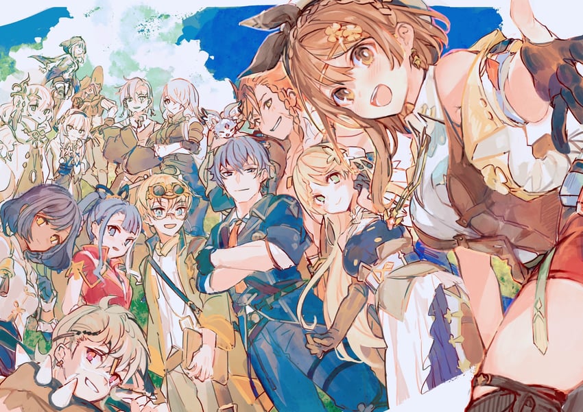 reisalin stout, klaudia valentz, lila decyrus, lent marslink, tao mongarten, and 9 more (atelier and 3 more) drawn by le21day