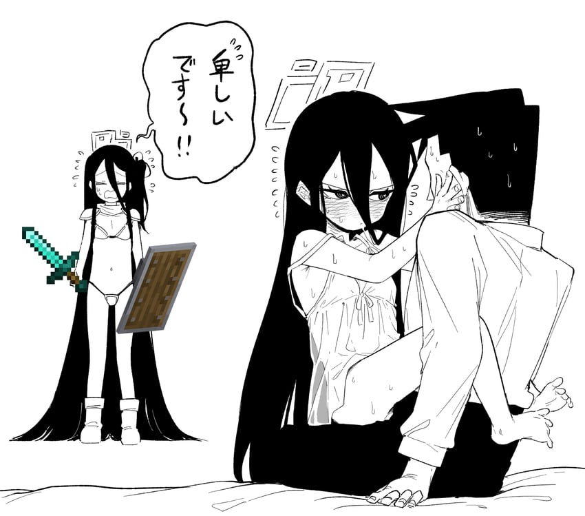 sensei, aris, and kei (blue archive and 1 more) drawn by asahina_yoshitoshi