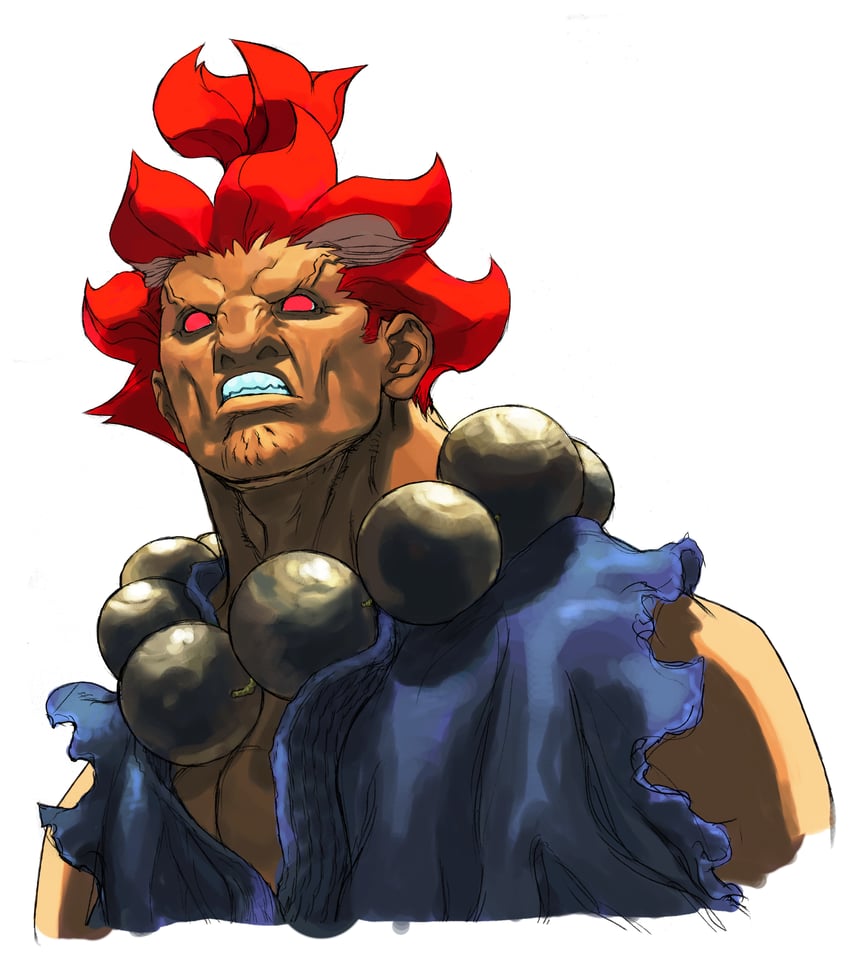 akuma (street fighter and 1 more) drawn by ikeno_daigo