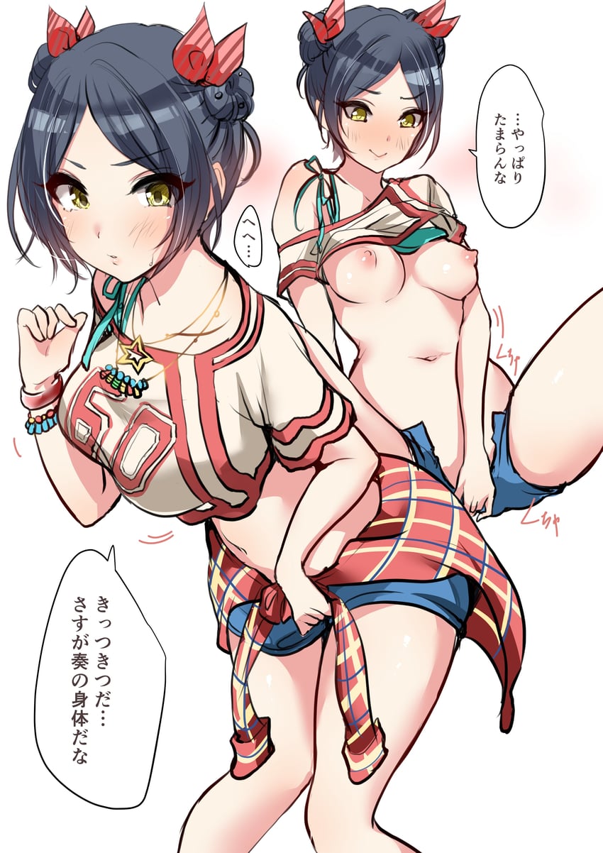 hayami kanade (idolmaster and 2 more) drawn by murabito_c