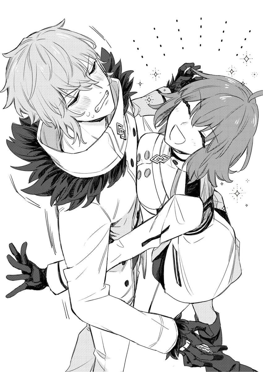 fujimaru ritsuka and kadoc zemlupus (fate and 1 more) drawn by nemu24i