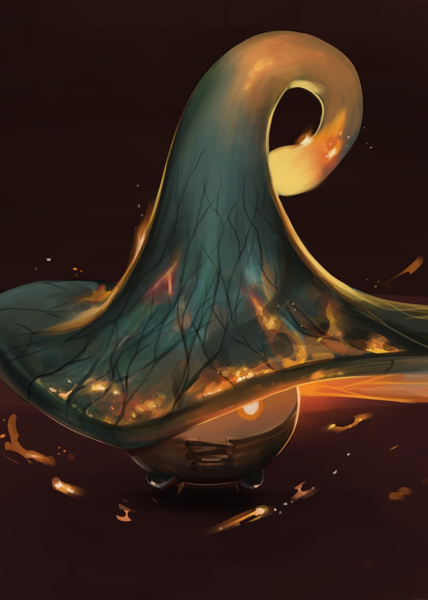 fungi and abyss watcher (genshin impact and 2 more) drawn by dokomon