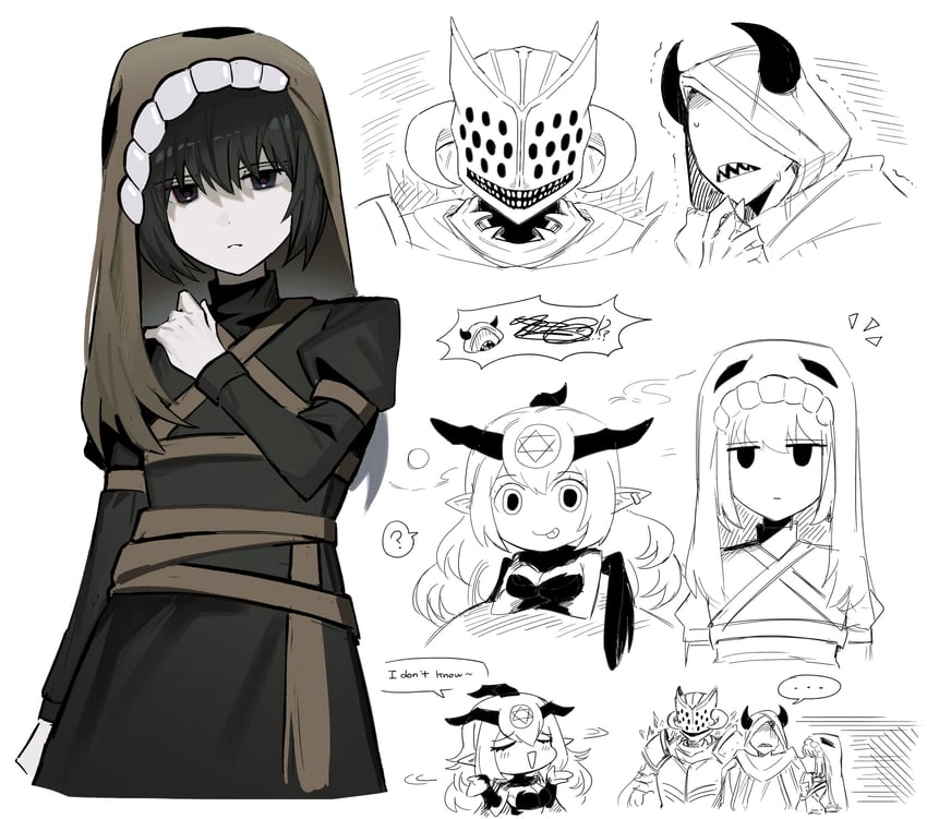 miranda, hein, baphomet, and lindamea (black souls) drawn by asdf1211950