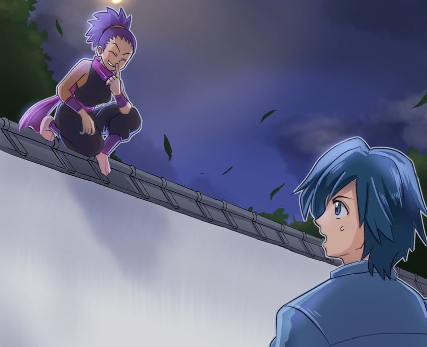 falkner and janine (pokemon and 1 more) drawn by makita_(mugitya3776)