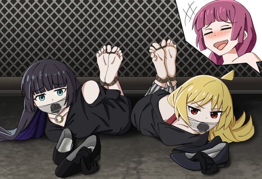 hiroi kikuri, ijichi seika, and pa-san (bocchi the rock!) drawn by sa@mobuliaoyu
