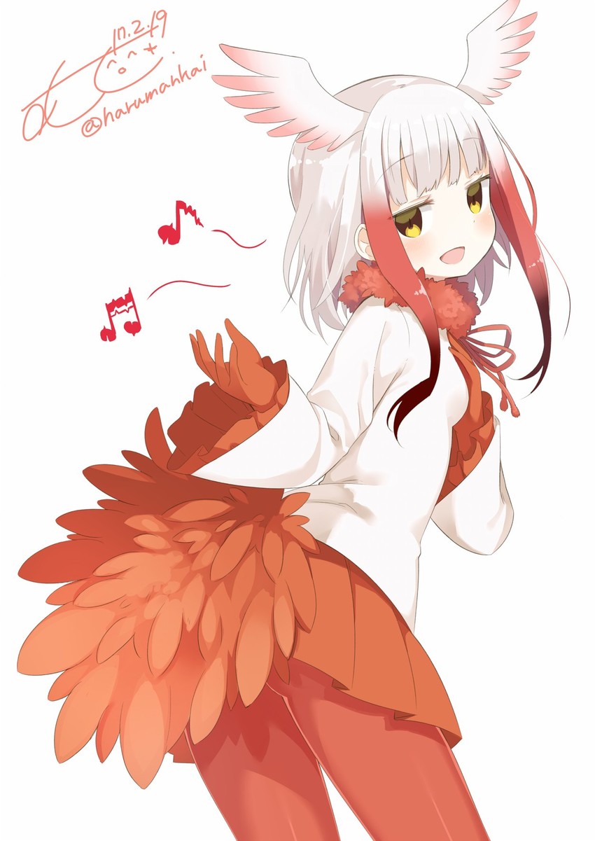 japanese crested ibis (kemono friends) drawn by muku_(muku-coffee)