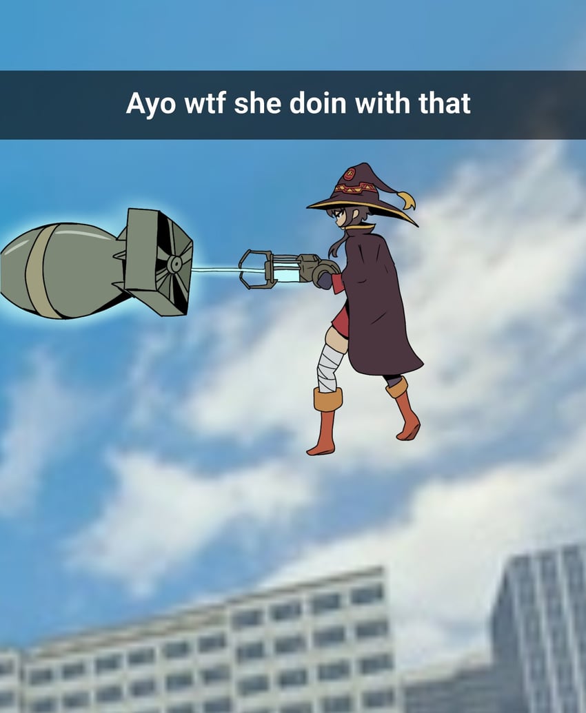 megumin (kono subarashii sekai ni shukufuku wo! and 1 more) drawn by bread_forbidden