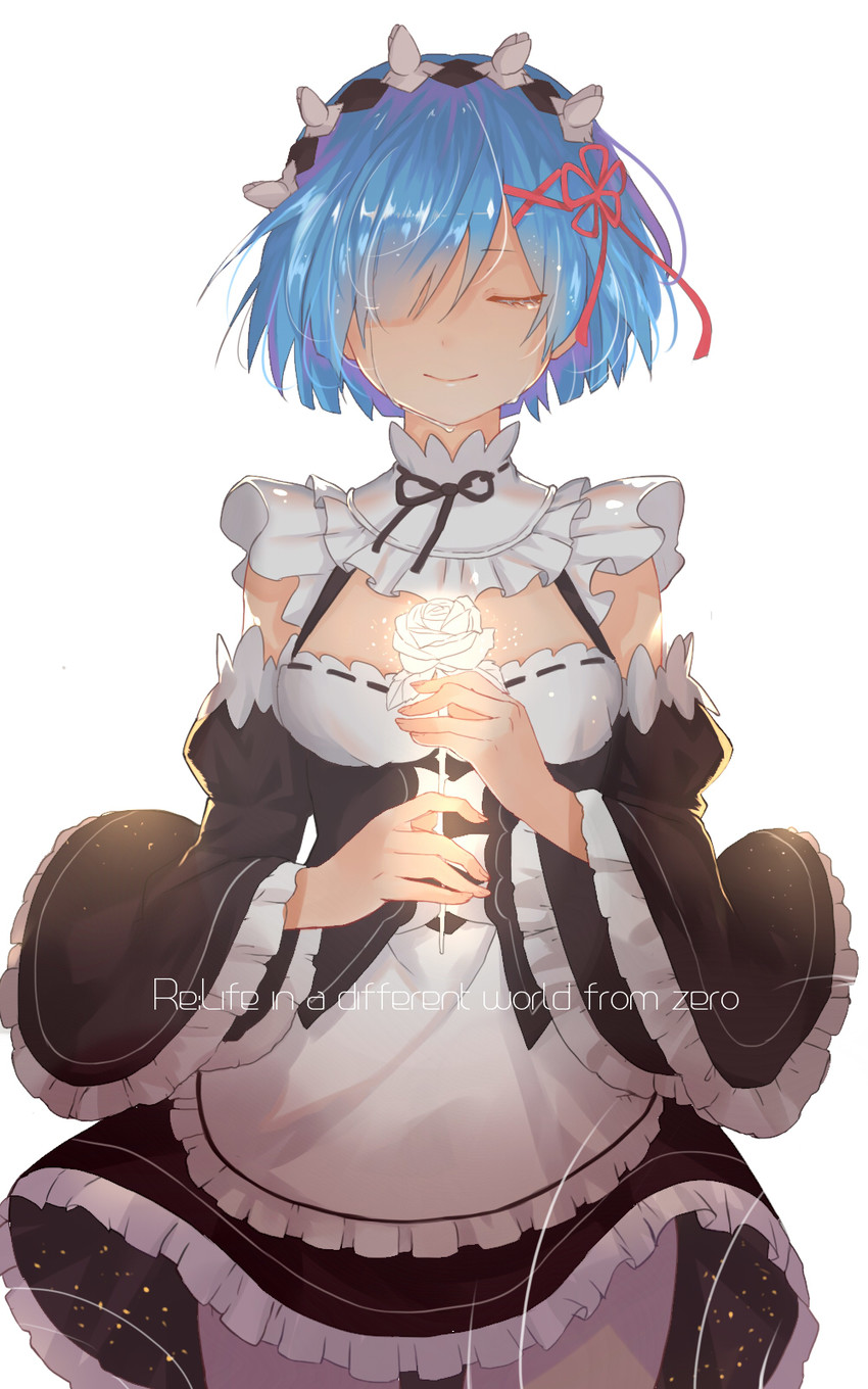 rem (re:zero kara hajimeru isekai seikatsu) drawn by mizu_(dl7613)