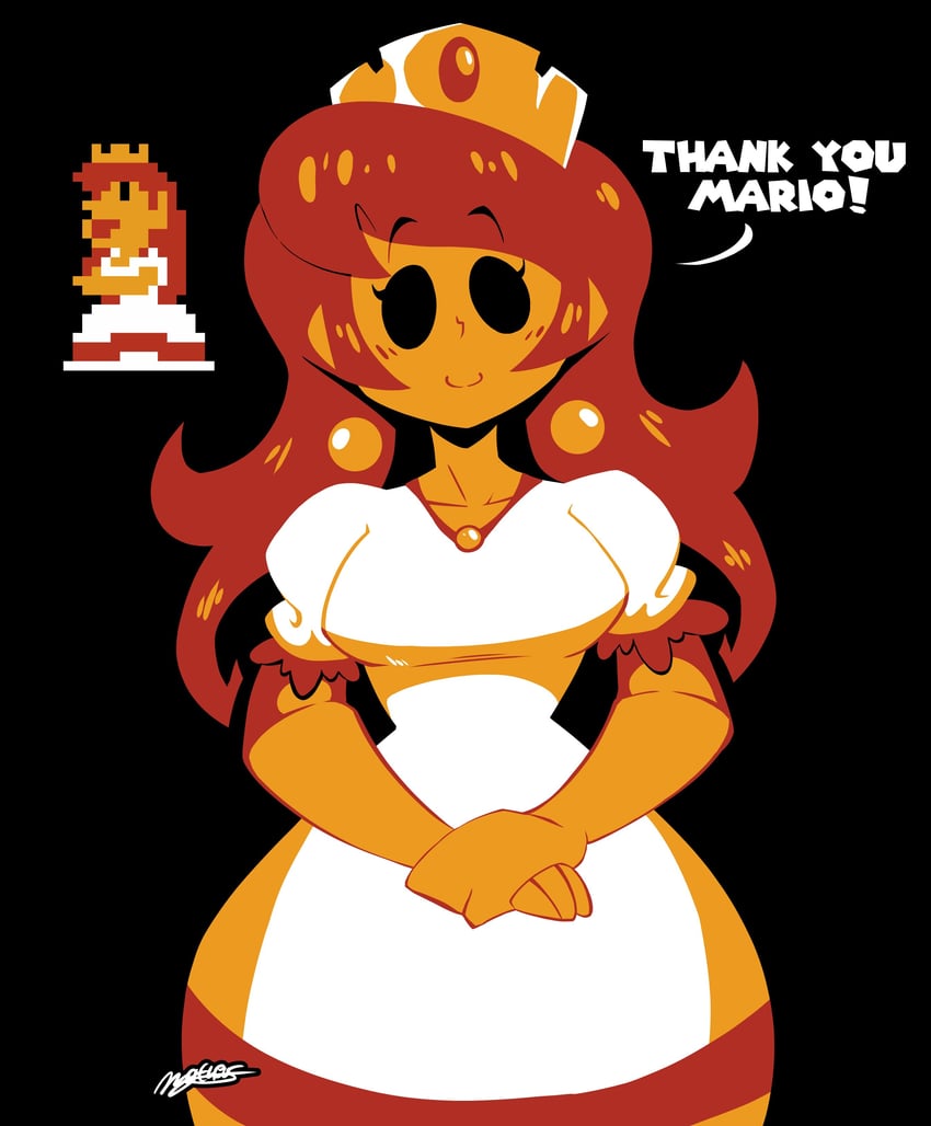princess peach (mario and 1 more) drawn by mattoonvartist