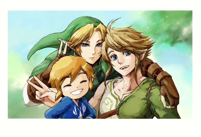 link and toon link (the legend of zelda and 3 more) drawn by 16167mono
