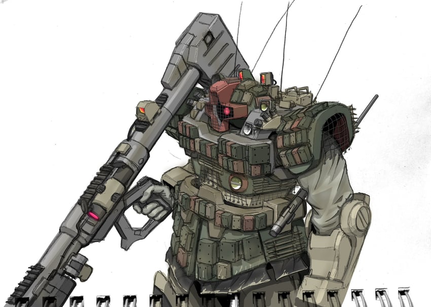 dom (gundam and 1 more) drawn by aron_e