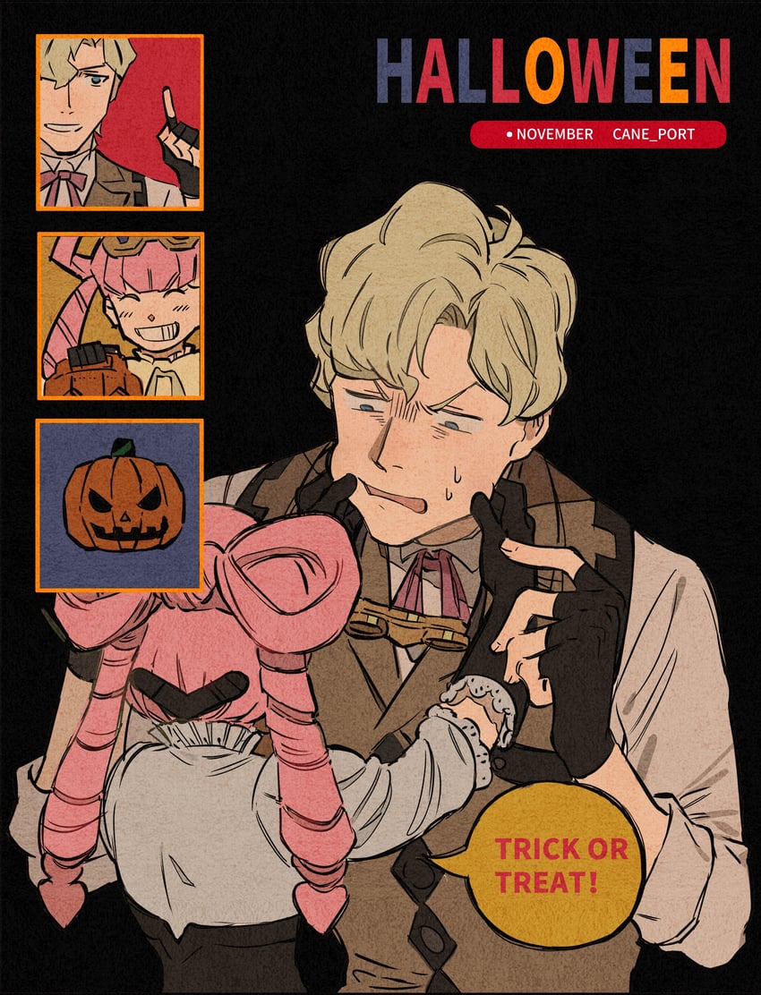 herlock sholmes and iris wilson (ace attorney and 1 more) drawn by cane_port