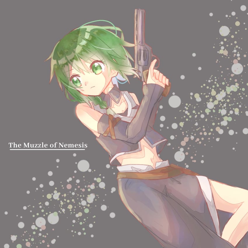 gumi and nemesis sudou (vocaloid and 2 more) drawn by aquamarinu