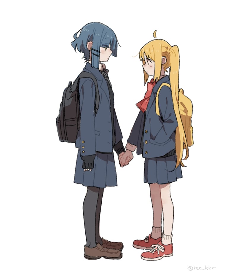 ijichi nijika and yamada ryo (bocchi the rock!) drawn by ree_(re-19)