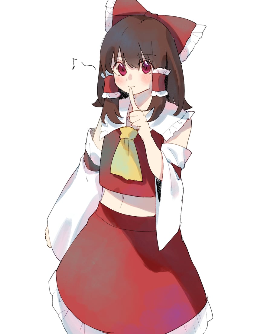 hakurei reimu (touhou) drawn by doko_ni_demo_iru_bakana_shojo