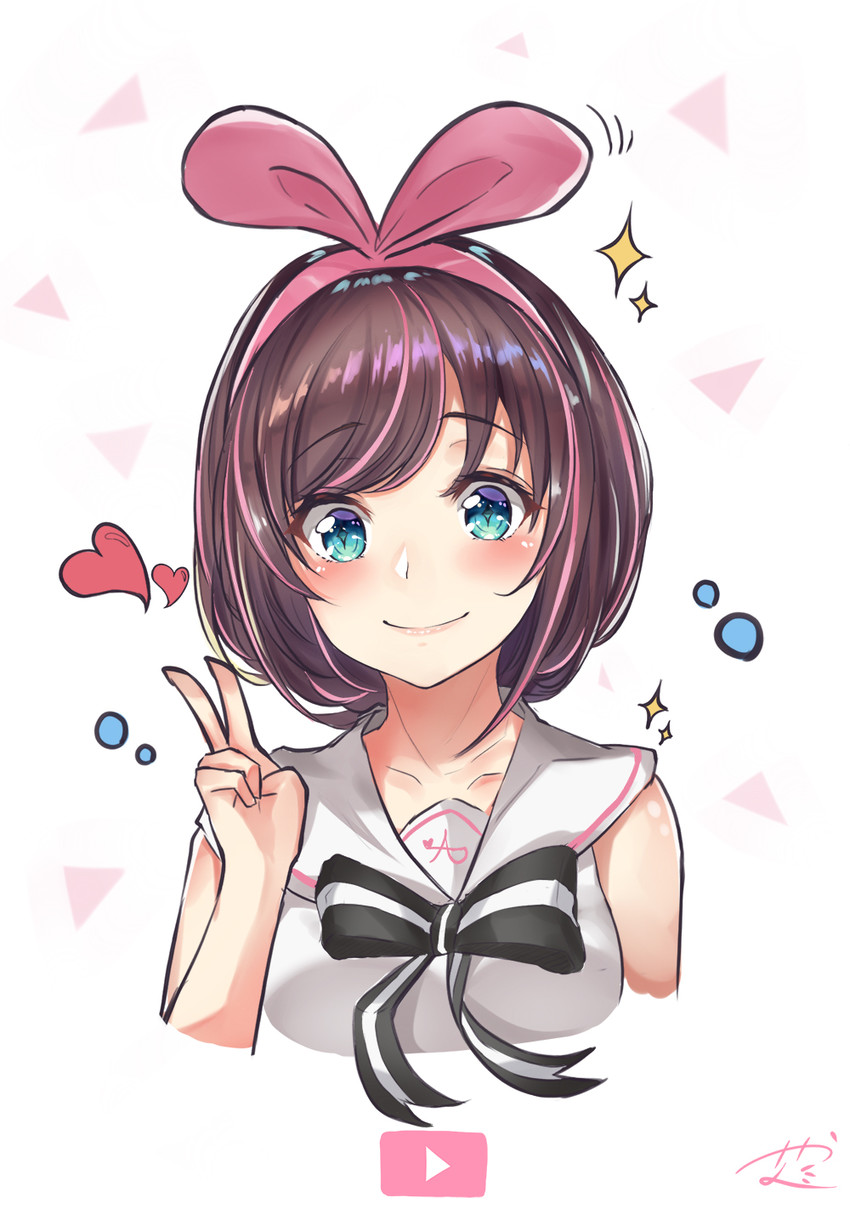 kizuna ai (kizuna ai inc.) drawn by konata_(knt_banri)
