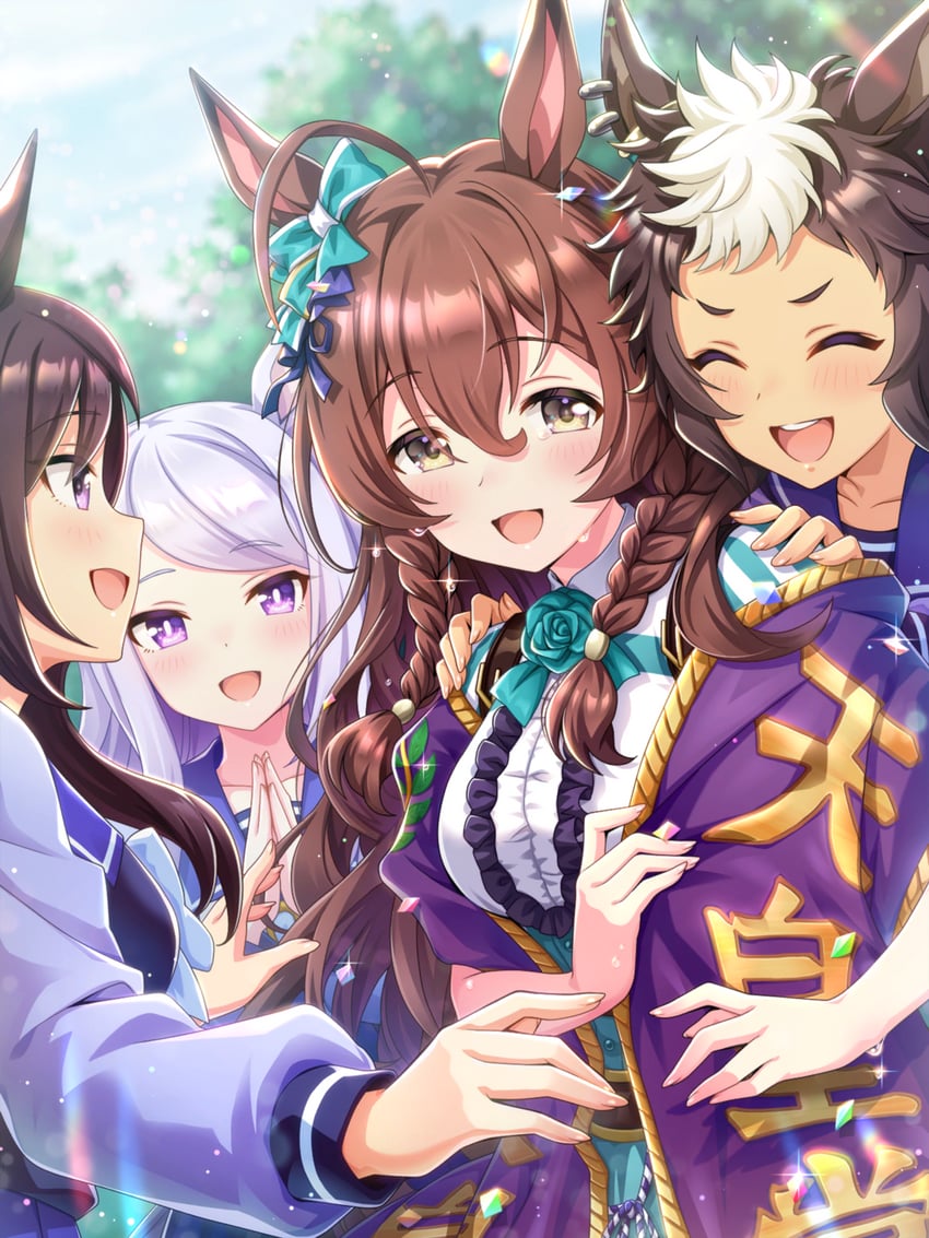 mejiro mcqueen, mejiro dober, mejiro bright, and mejiro ryan (umamusume)